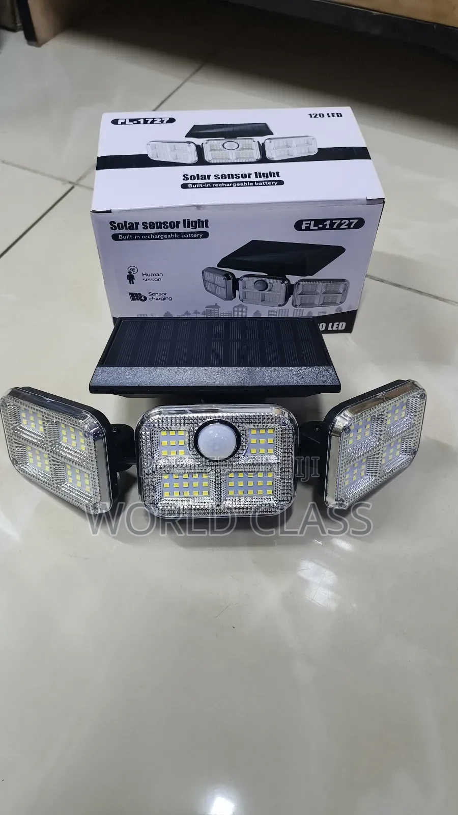 3 Head Solar Sensor Wall Light