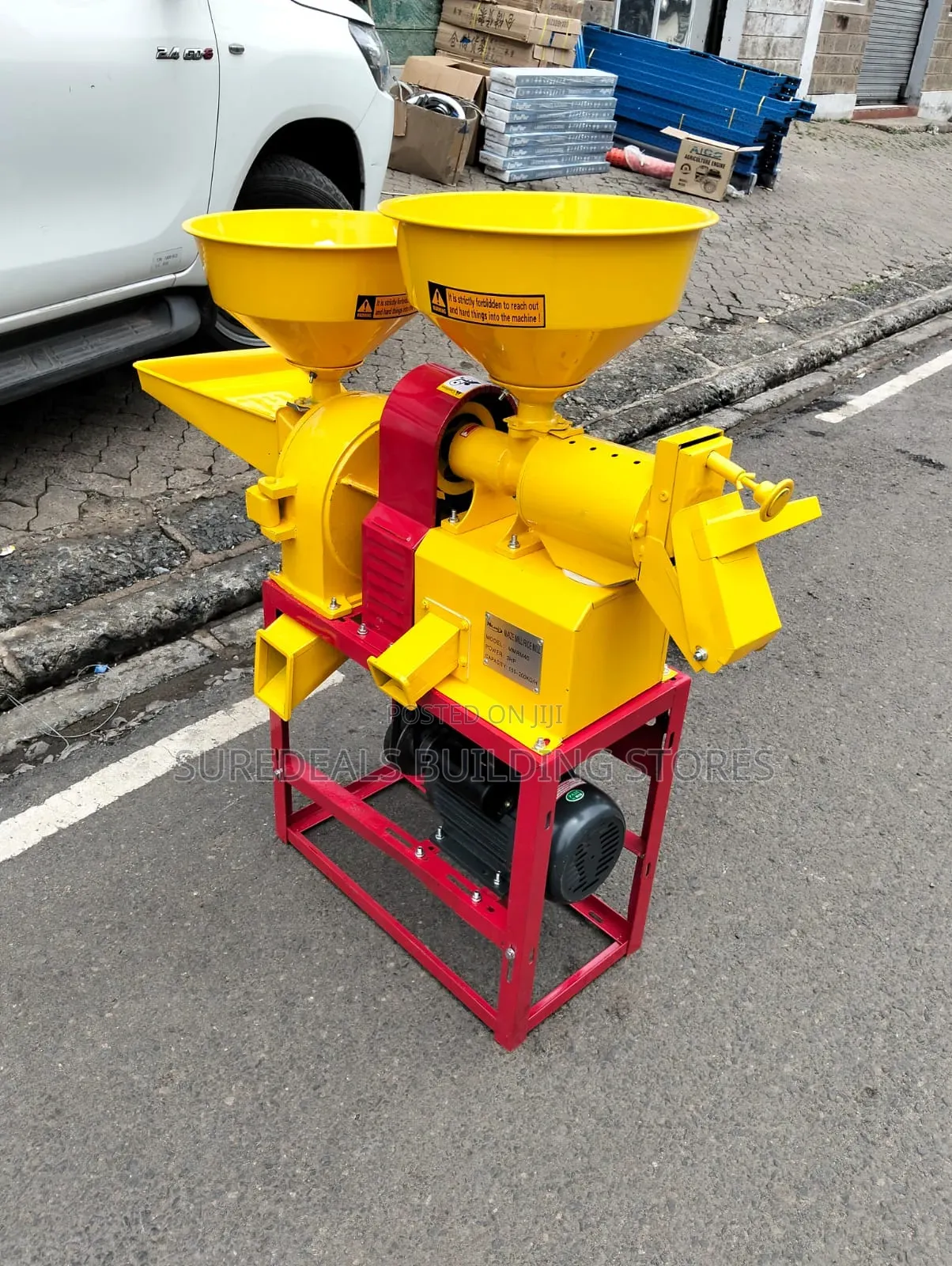 Combine Maize And Rice Miller  With 3hp Motor