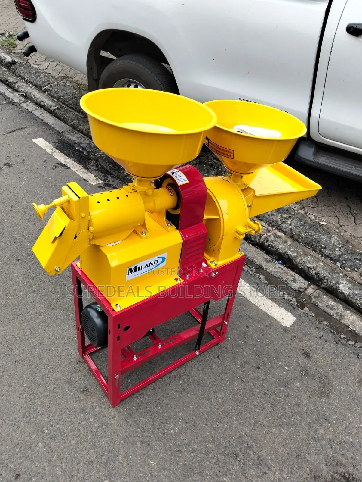 Combine Maize And Rice Miller  With 3hp Motor