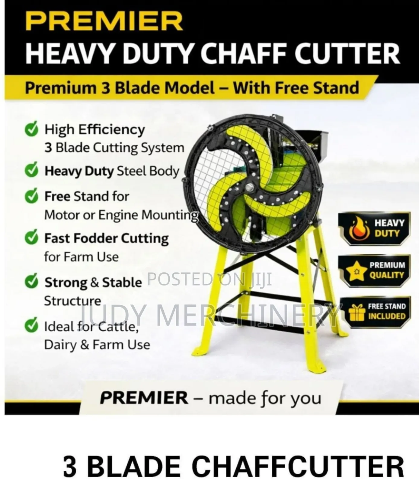 3 Blade Chaffcutter