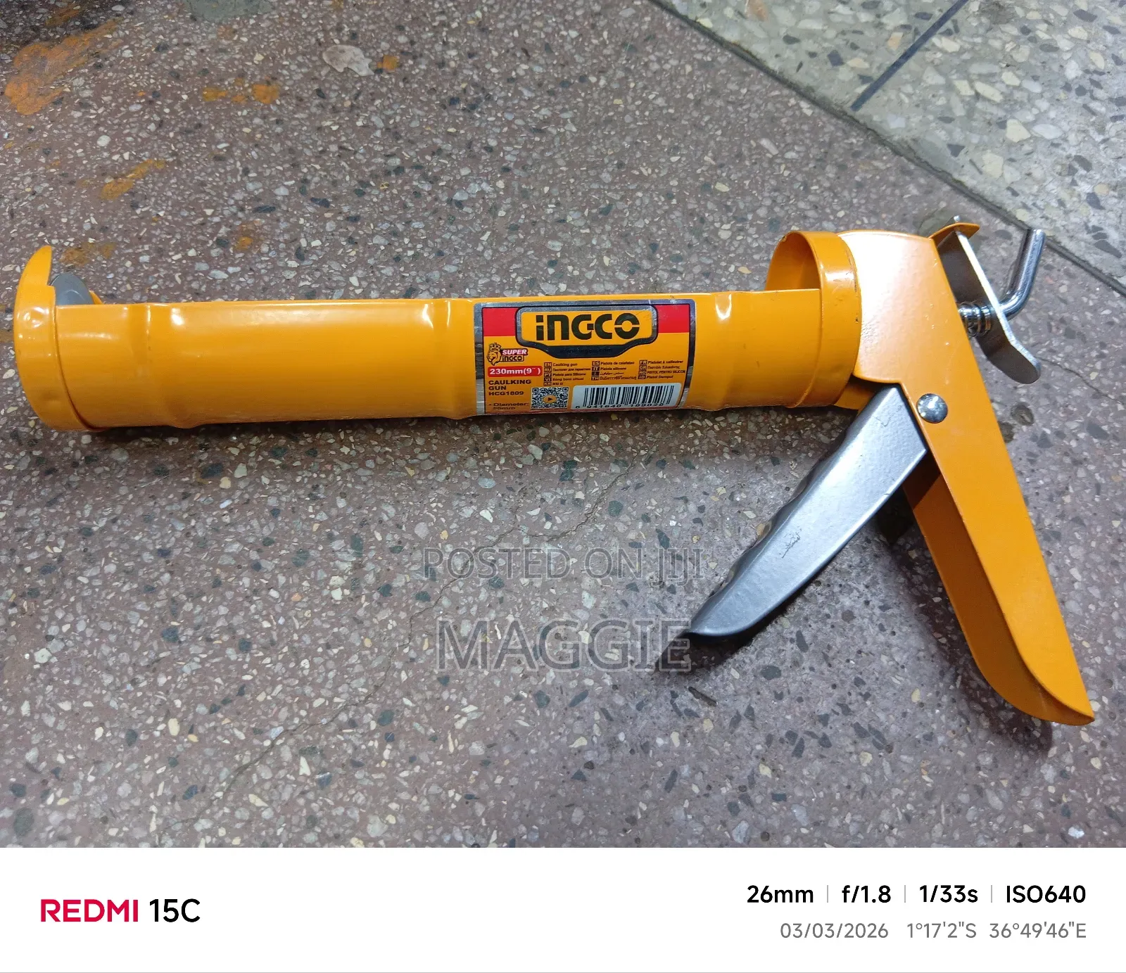Ingco Caulking Gun 230mm