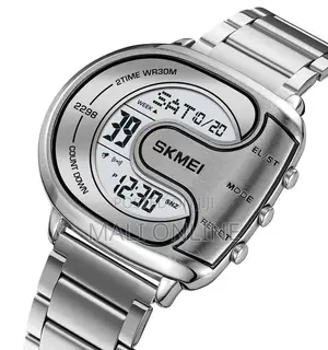 Skmei 2298 Digital Men’S Watch Stainless Steel Strap 30m