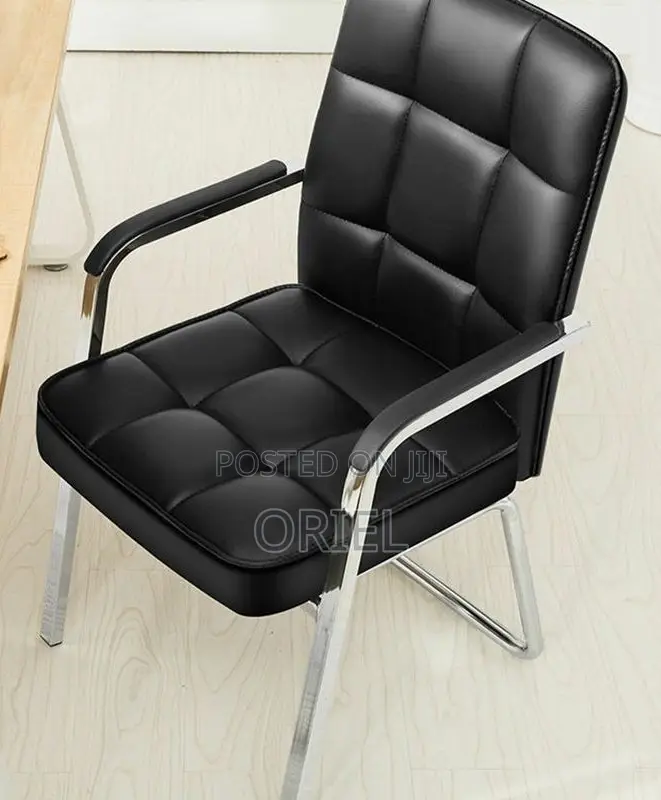 Modern Office Visitor Chair : Executive Office Leather Guest Chair