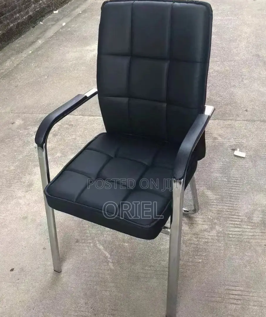 Modern Office Visitor Chair : Executive Office Leather Guest Chair
