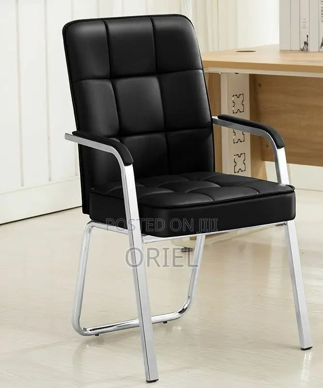 Modern Office Visitor Chair : Executive Office Leather Guest Chair