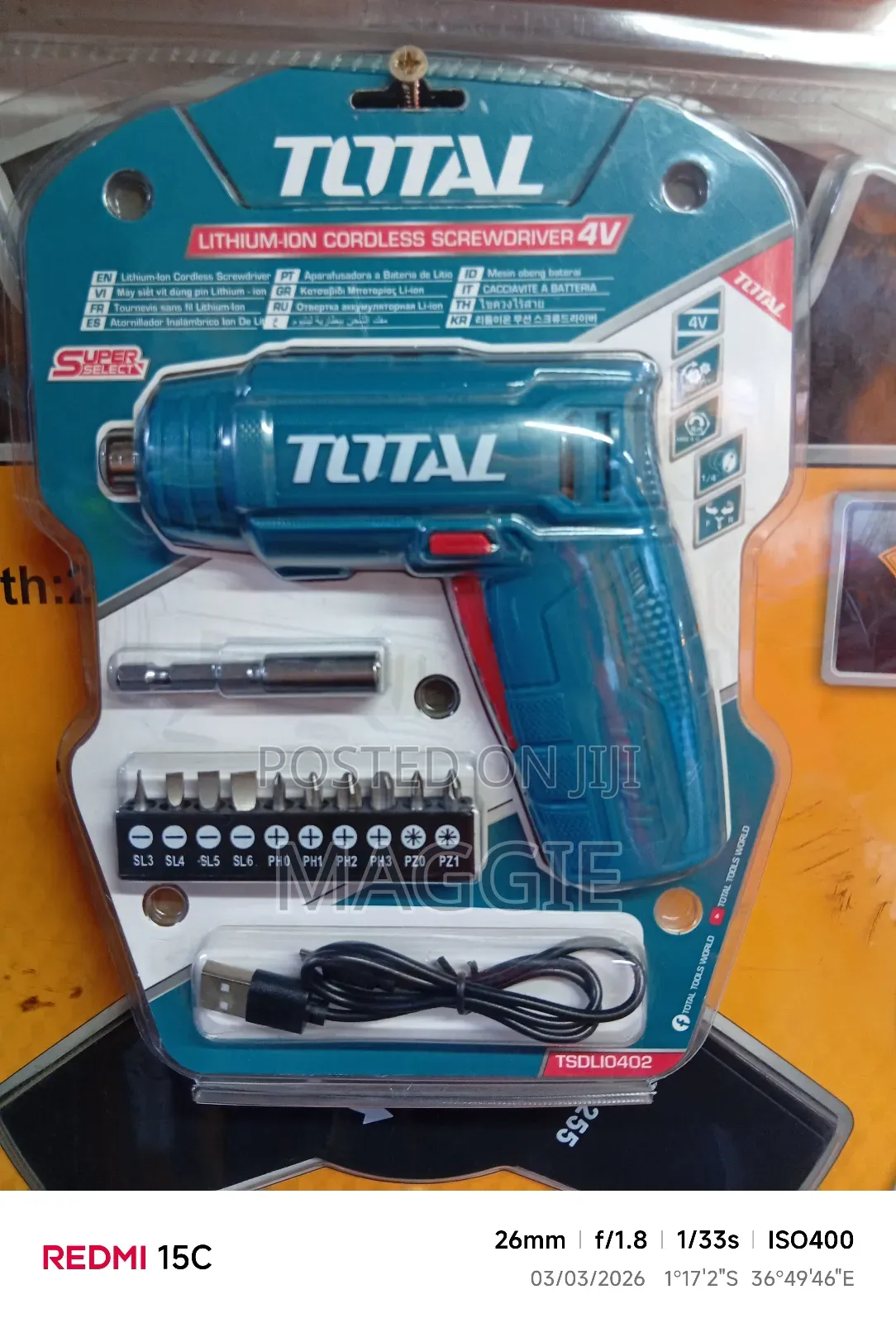 Total Lithium-Ion Cordless Screwdriver 4v