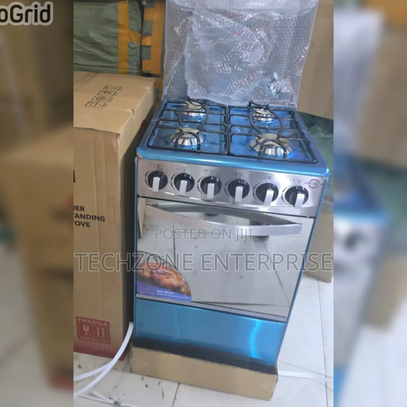 Silver 50*55 Unitech Full Gas Freestanding Jet Cooker 
