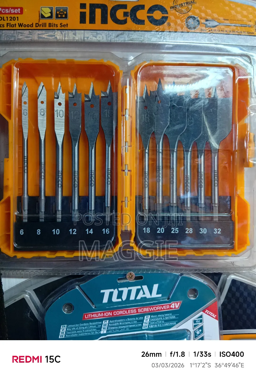 Flat Wood Drill Bit Set