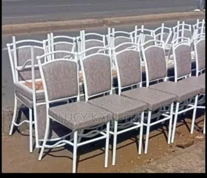 White Powder Coated Ball Chairs
