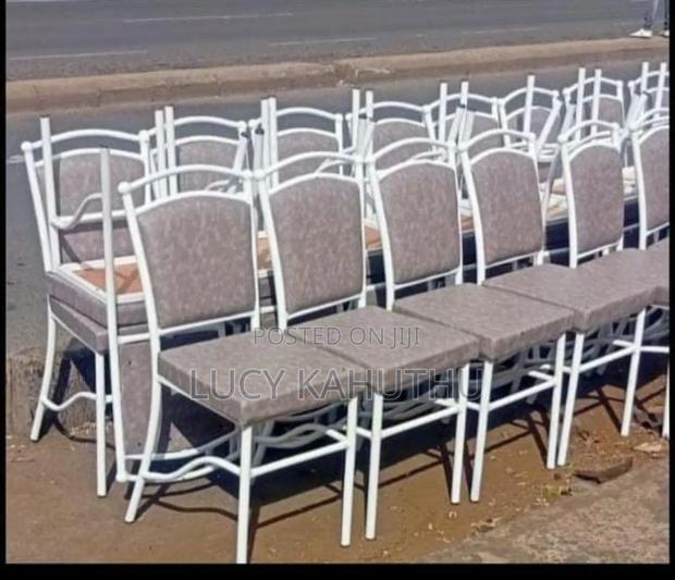 White Powder Coated Ball Chairs