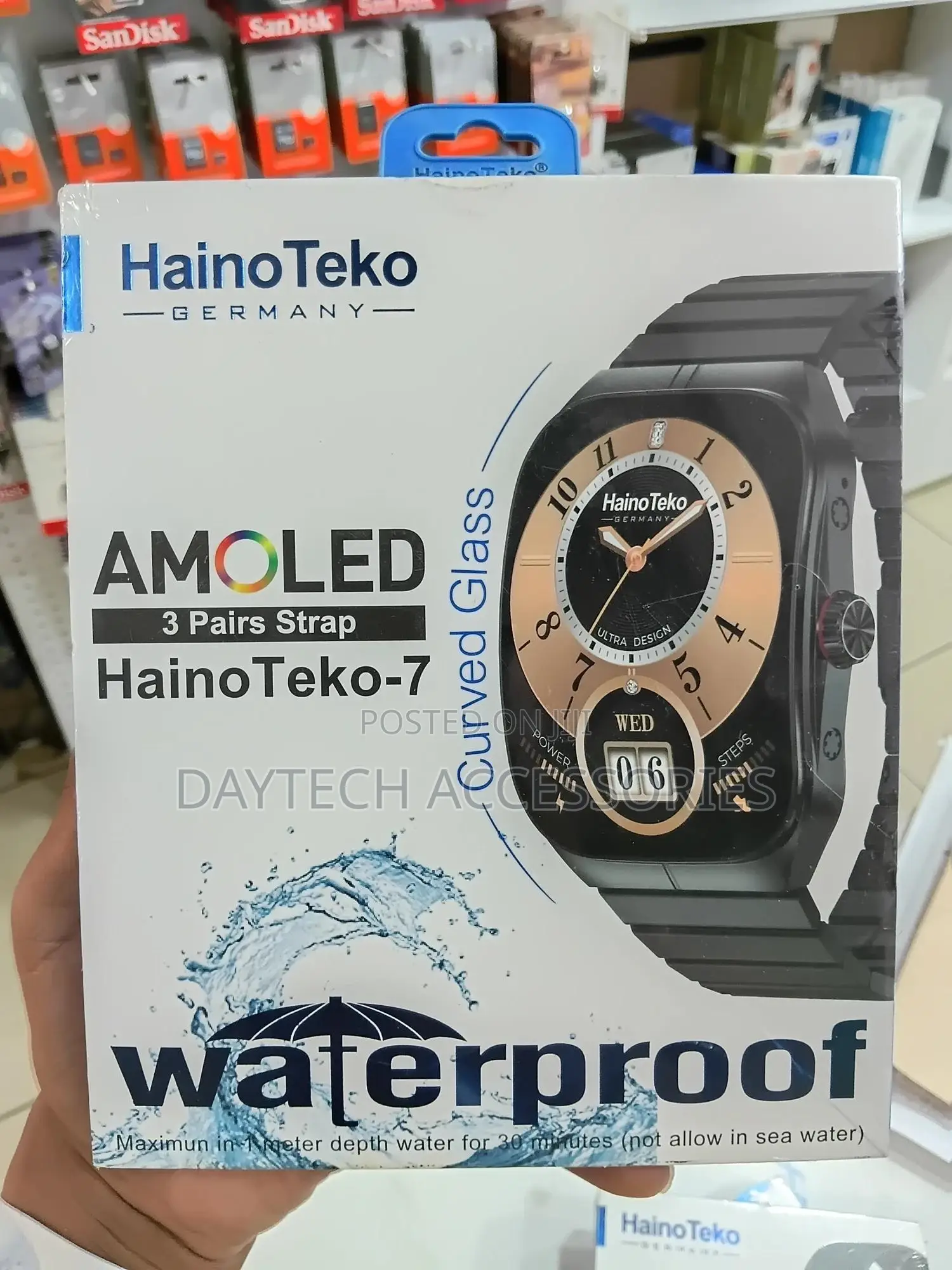 Haino Teko -7 Curved Amoled Display Waterproof Smartwatch
