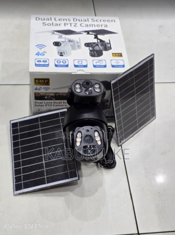 Ubox 6mp Dual Lens 4g Sim Card Solar Cctv Camera Colred Night Vision