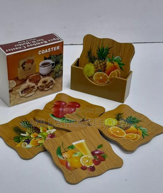 6 PCS Coasters With Stand