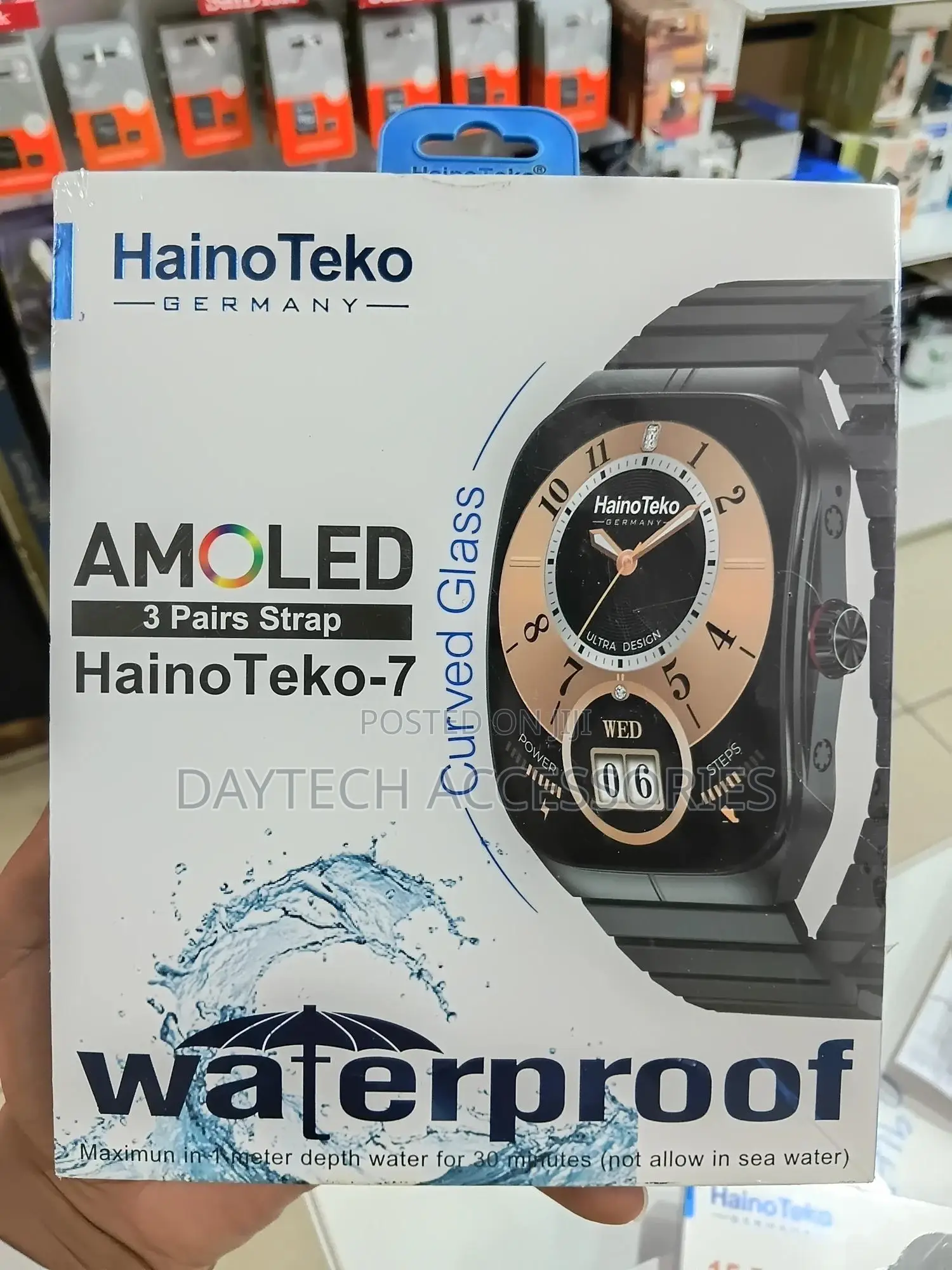 Germany Haino Teko-7 Waterproof Curved Amoled Diplay Smartwatch