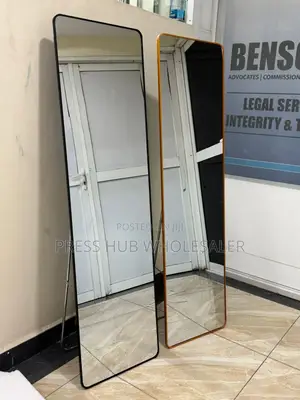 Black Full-Length Floor Mirror