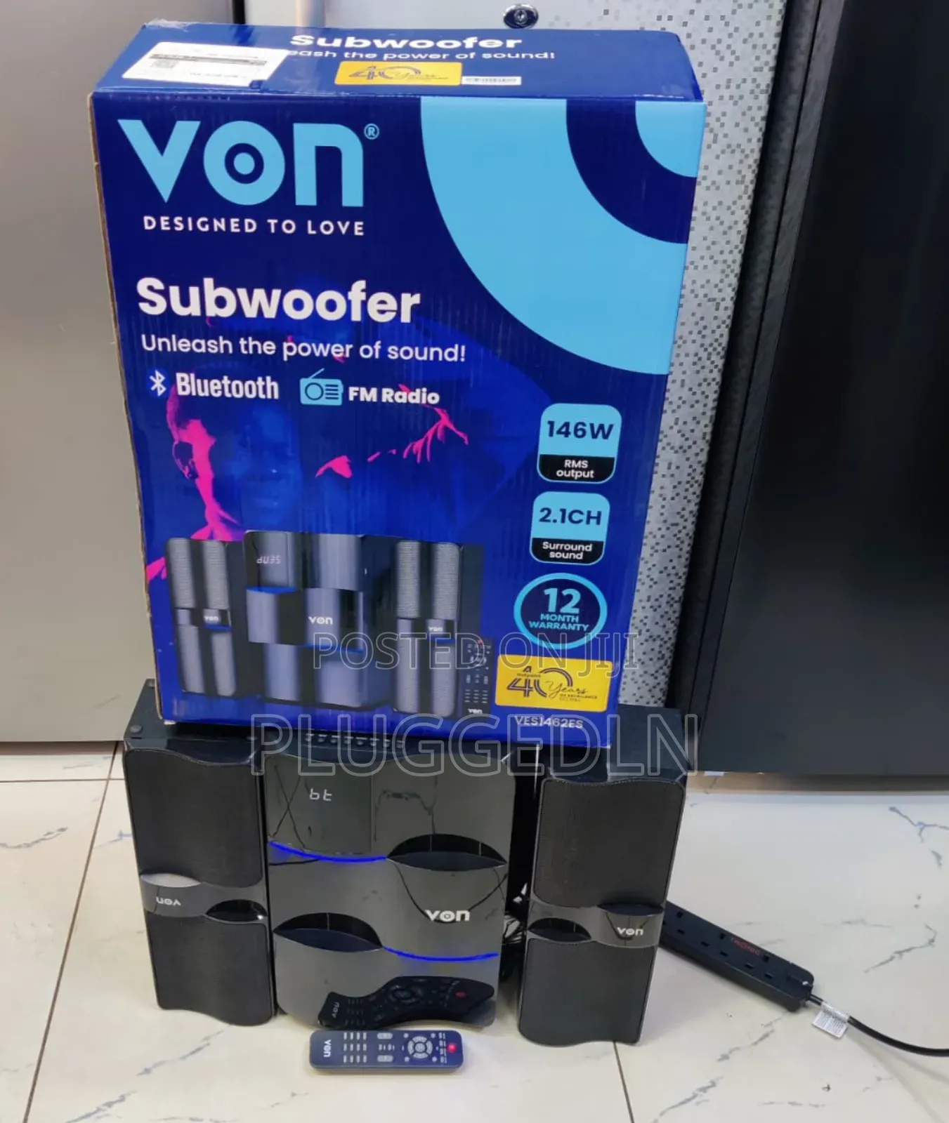 *Von Sub Woofer 2.1 146w