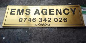Gold Brushed Door Sign - thumbnail 2