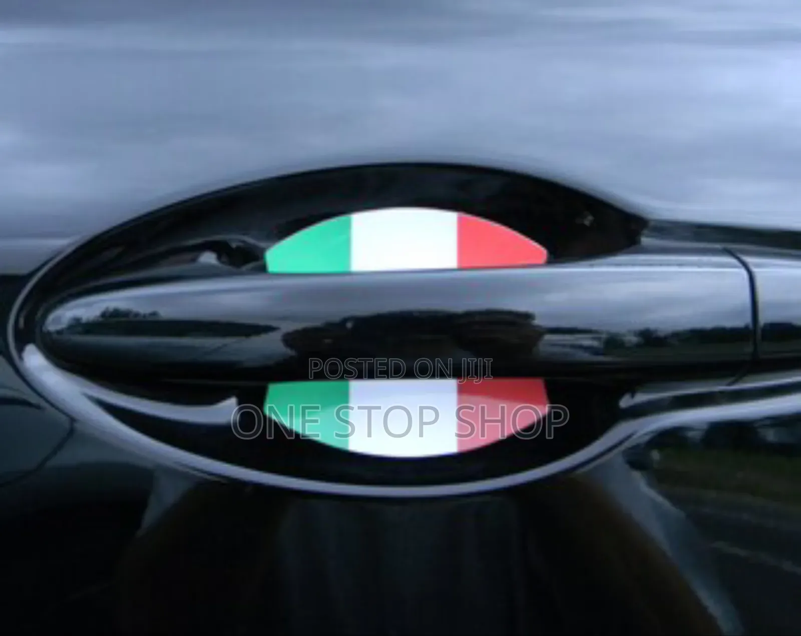 4pcs Italian Flag Car Customized Door Bowl Scratch Covers