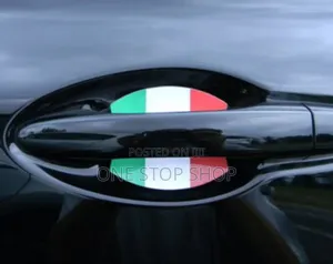 4pcs Italian Flag Car Customized Door Bowl Scratch Covers