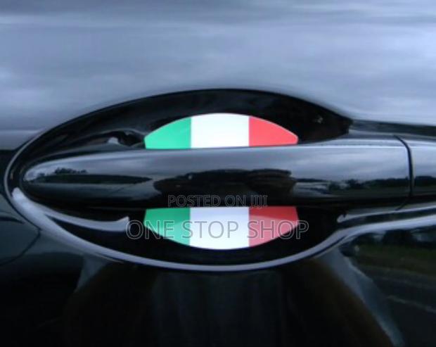 4pcs Italian Flag Car Customized Door Bowl Scratch Covers