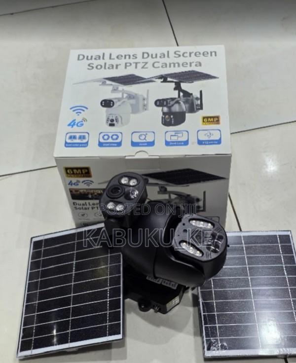 6mp Dual Lens 4g Sim Card Solar Cctv Camera