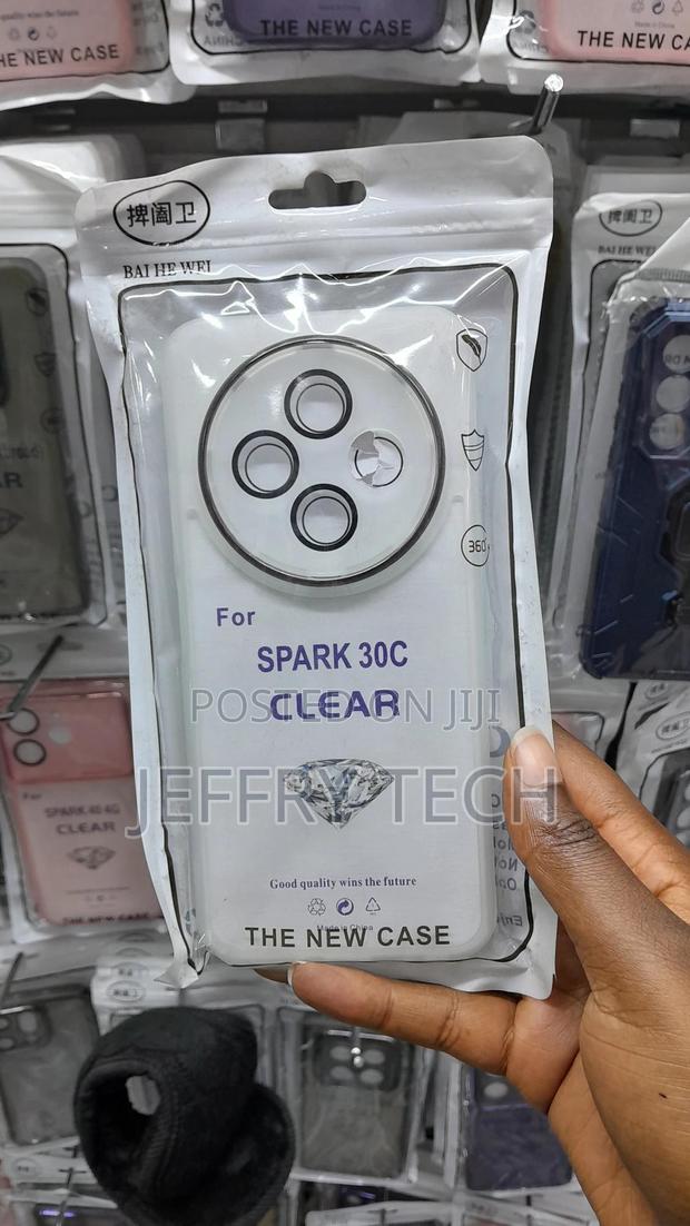 Nusky Tecno Spark 30c 4g Transparent Clear Case - main view