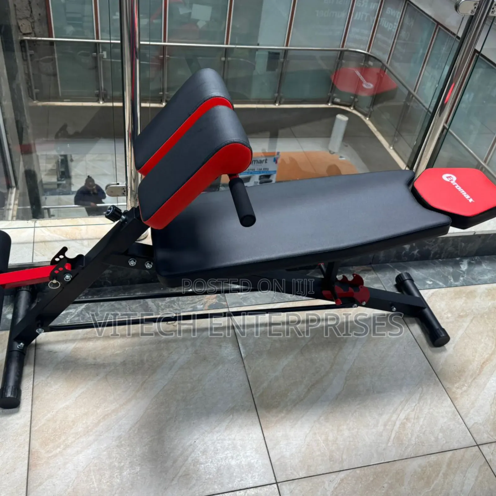 Adjustable Decline Sit-Up Bench With Leg Support