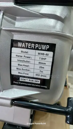 Maxmech 3" MWB-80 Petrol-Powered Sewage/Trash Pump.