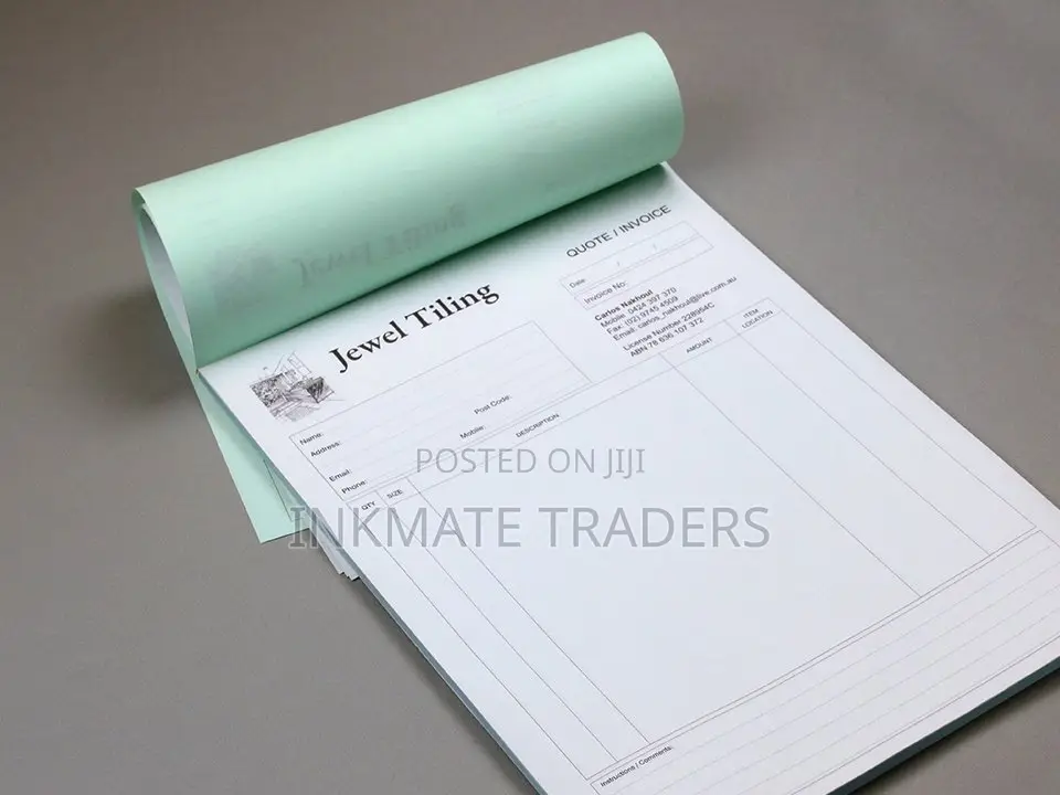 Receipt Book Printing A4 KSH 750 | A5 KSH 450