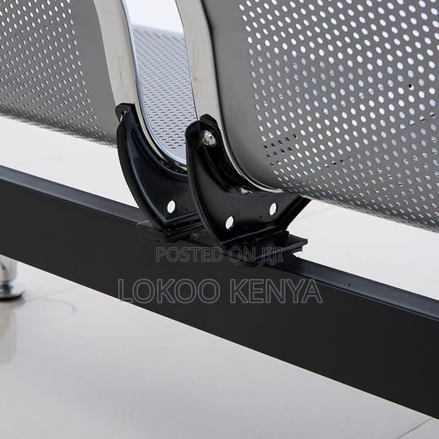 Office Bench ; 3-Link Steel Reception Office Bench - thumbnail 5