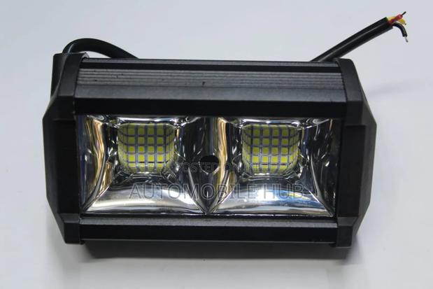 Dual Module Led Motorbike Headlights With Yellow Grid Emitters