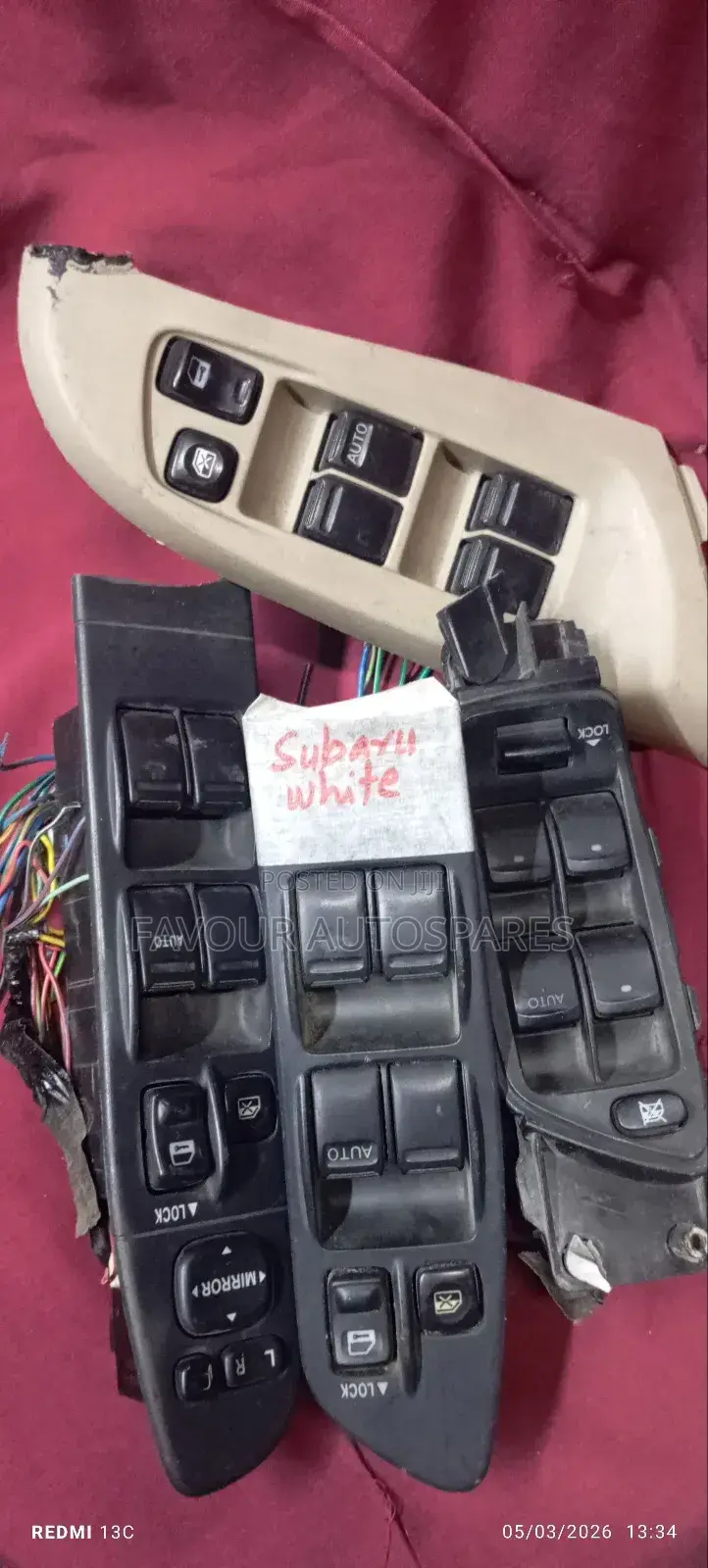 Subaru Main Switches