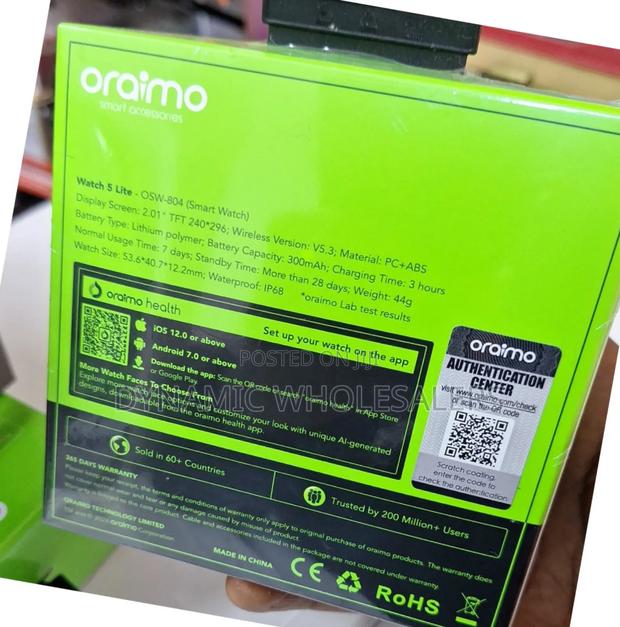 Oraimo Watch 5 Lite Osw-804 - thumbnail 2