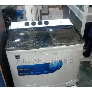 Midea Semi‐Auto 10 Kg Twin Tub Washer With Spin Dryer