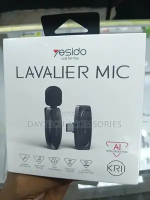Yesido Kr11 Wireless Lavalier Microphone With Type-C Connector.