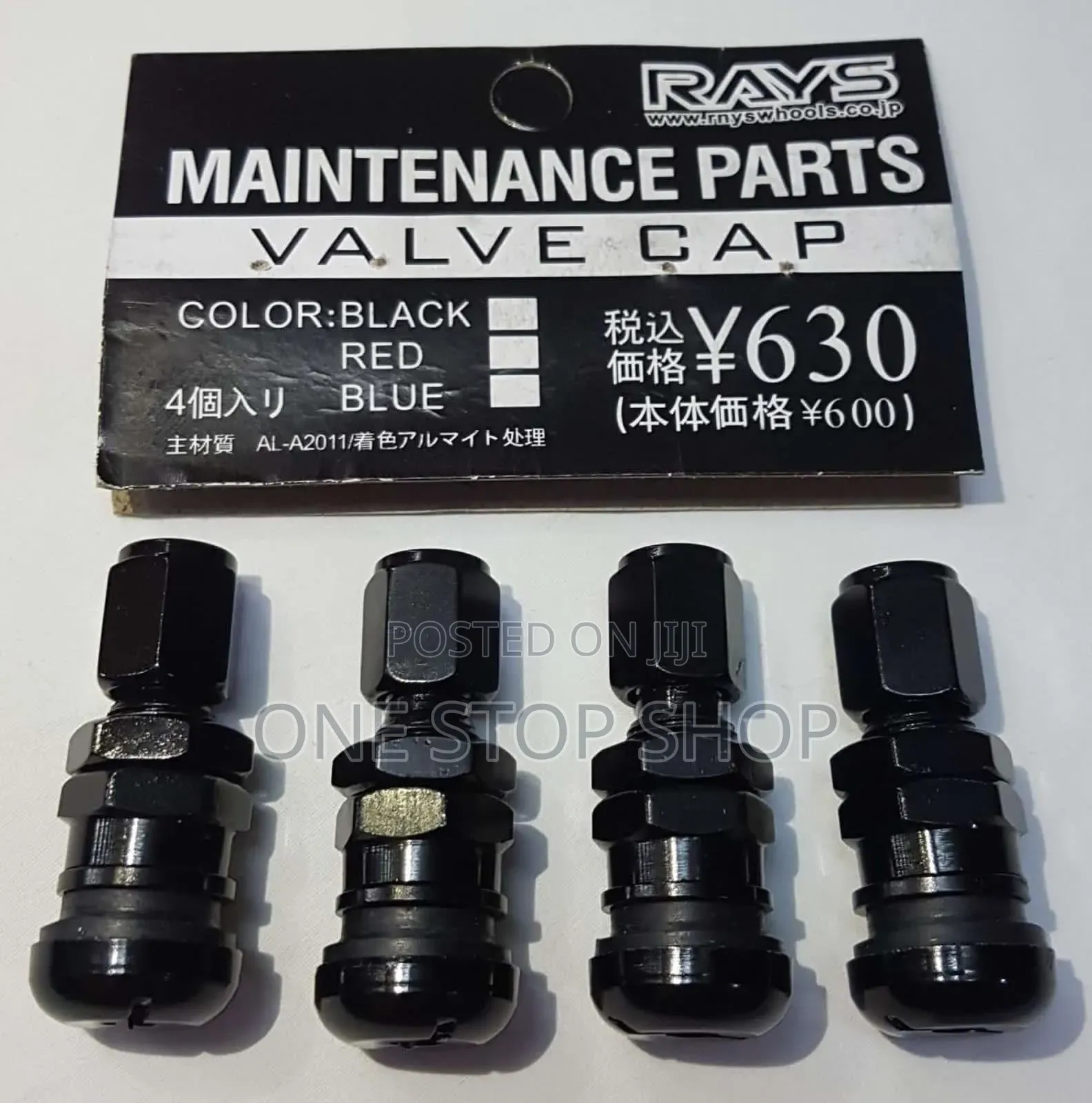 Rays 4pcs Valve Caps in Black