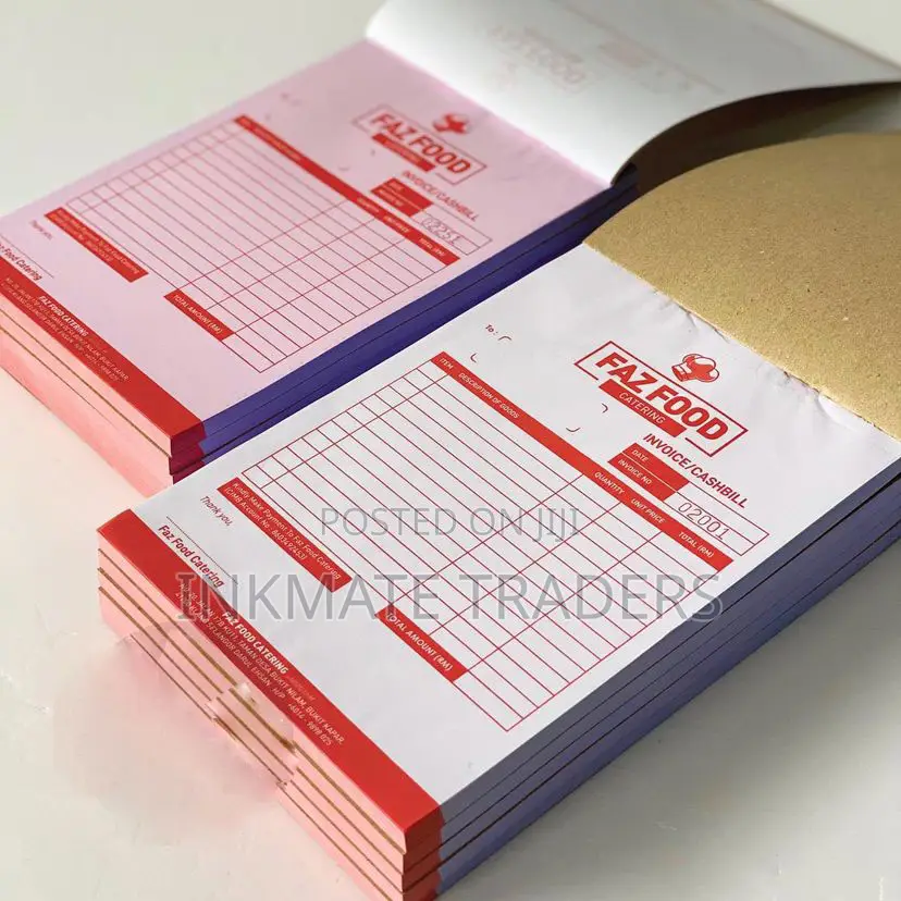 Custom Self Carbon Receipt Books – A4 750