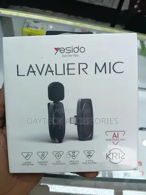Yesido Kr12 Single Lavalier Mic Universal for Lightning Phones.