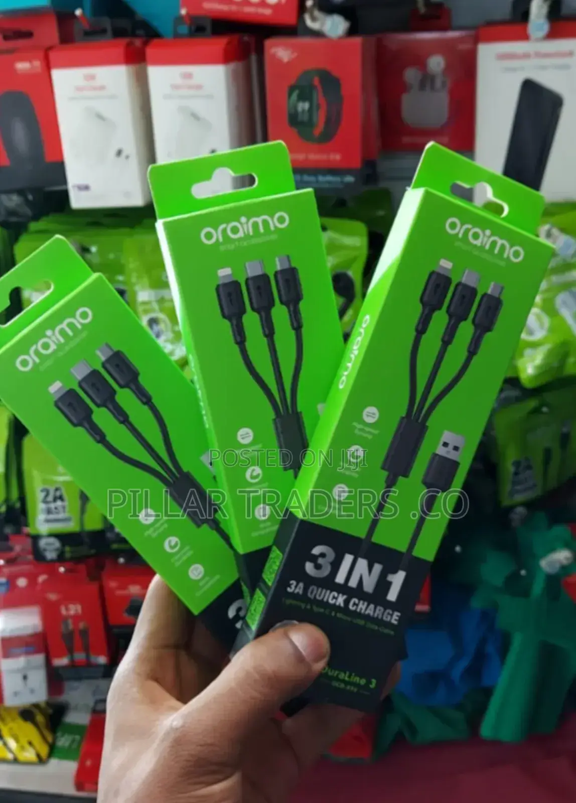 3in1 Oraimo Charging Cable