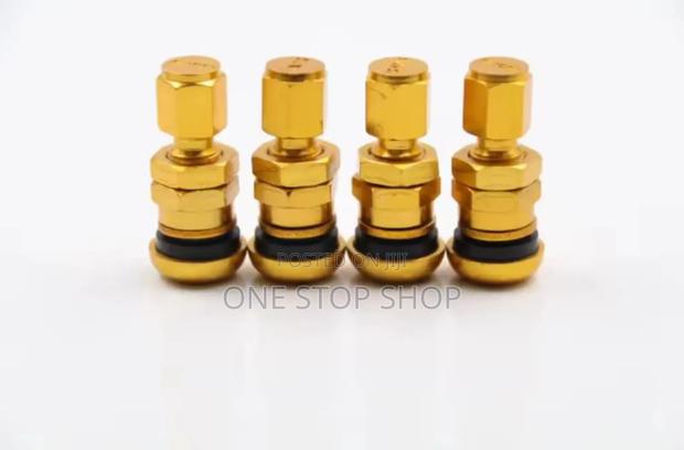 4pcs Gold Wheel Tire Valve Stem Caps Fits Tyres
