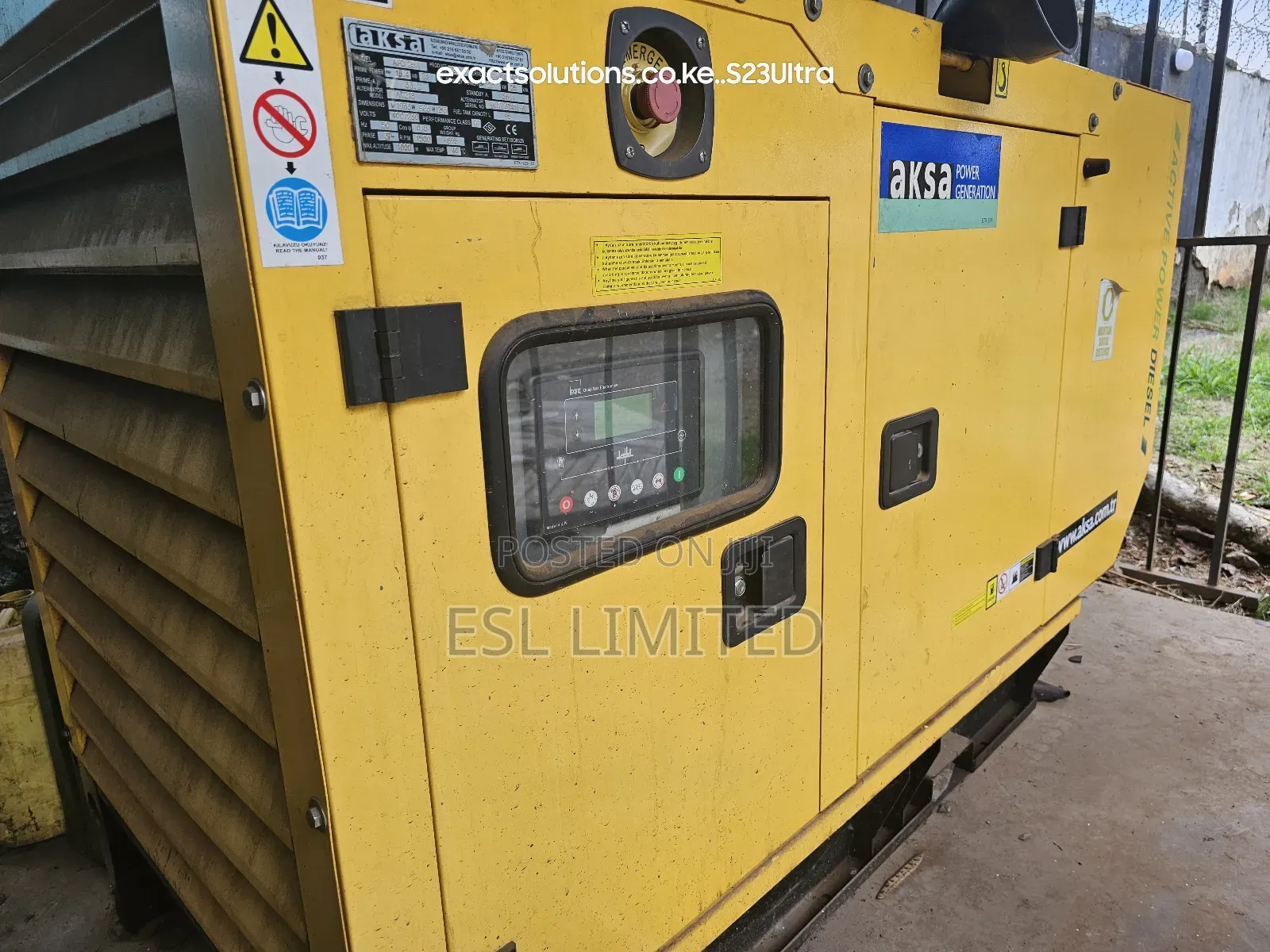 Aksa 25kva, 1500hours, Yom:2017