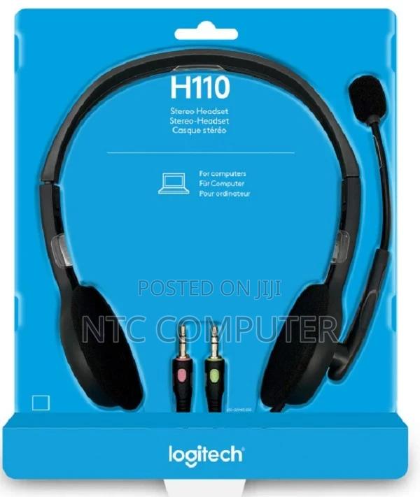 Logitech H110 Stereo Headset, With Noise Cancelling Microphone