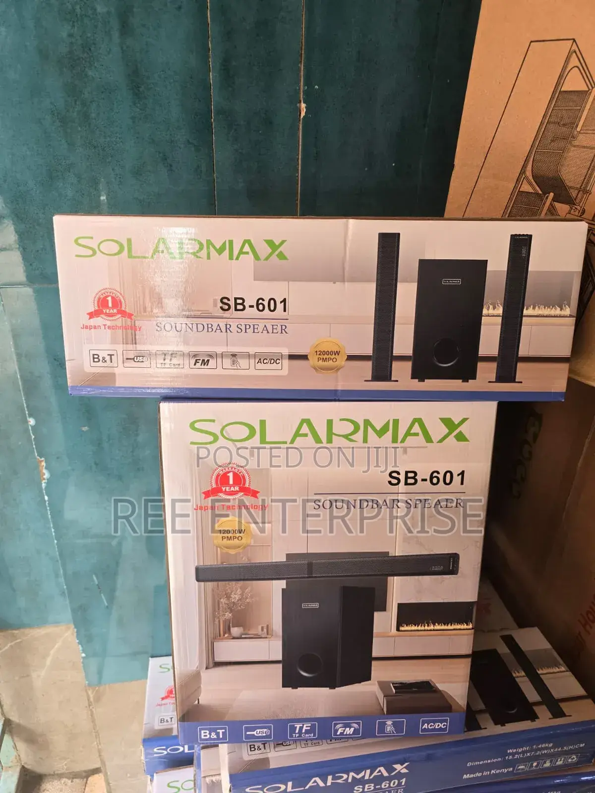 2.1ch Solarmax Sb-601 Soundbar Multimedia Speaker System Woofer