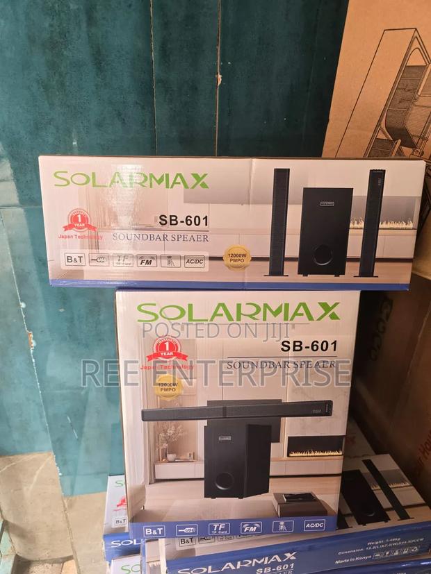 2.1ch Solarmax Sb-601 Soundbar Multimedia Speaker System Woofer