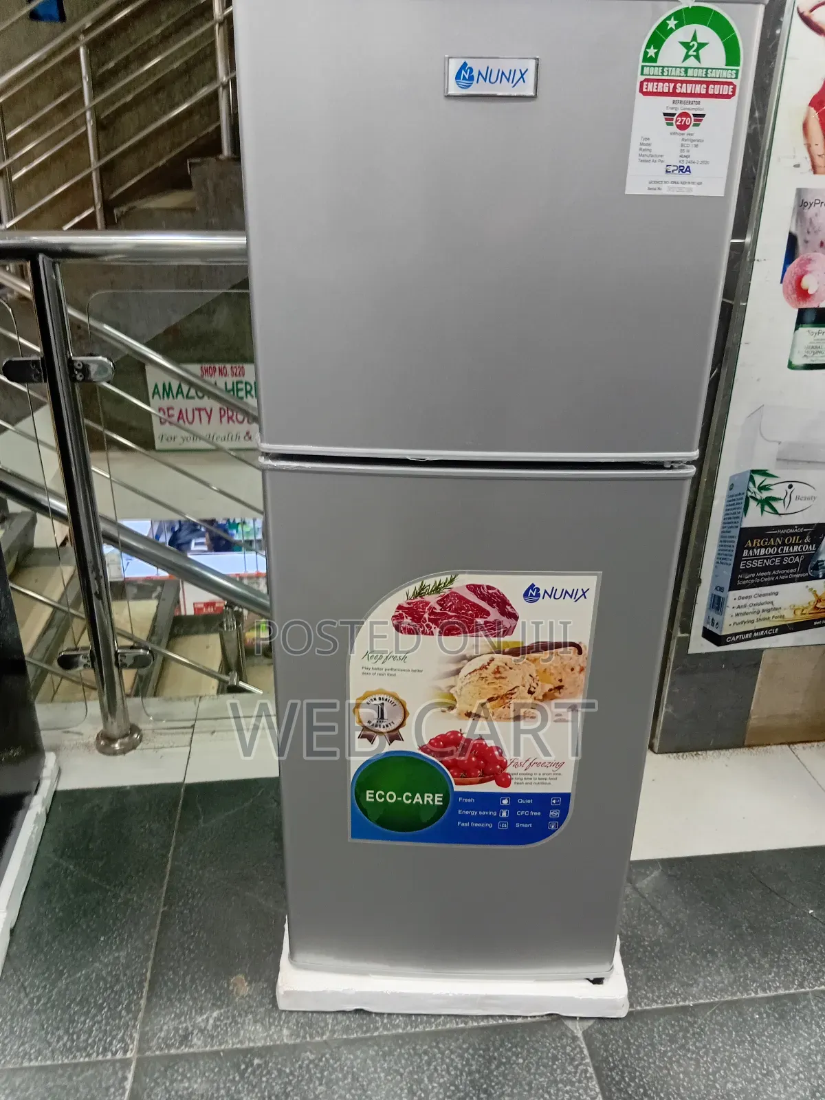 Nunix 138l Energy Saving Double Door Fridge