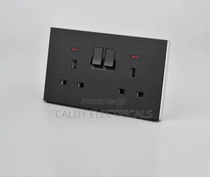Generic Black Twin Socket