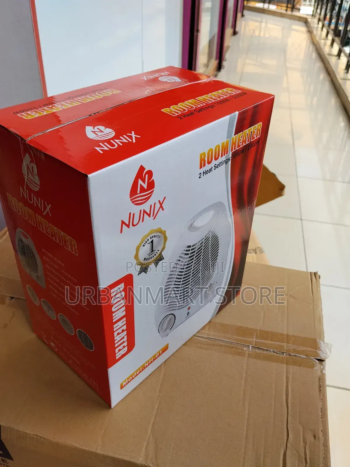 Nunix Room Heater Nh-02 Quartz Portable Electric Room Heater 800w