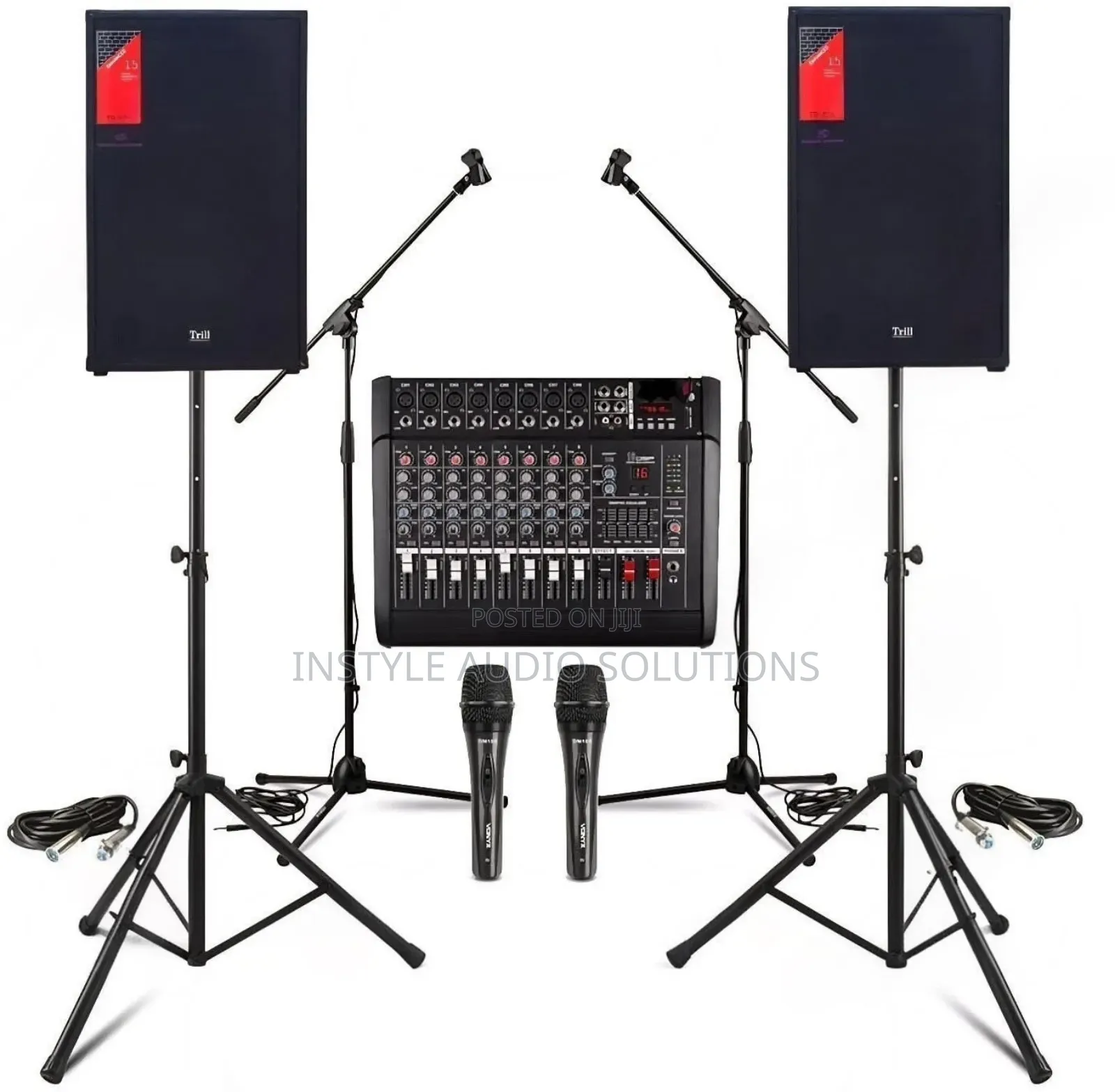 Trill Full Sound System- 8 Channels Powered Mixer System