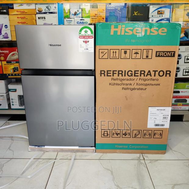 Hisense Fridge 91 Liters Frost Double Door Silver Ref091dr - thumbnail 3