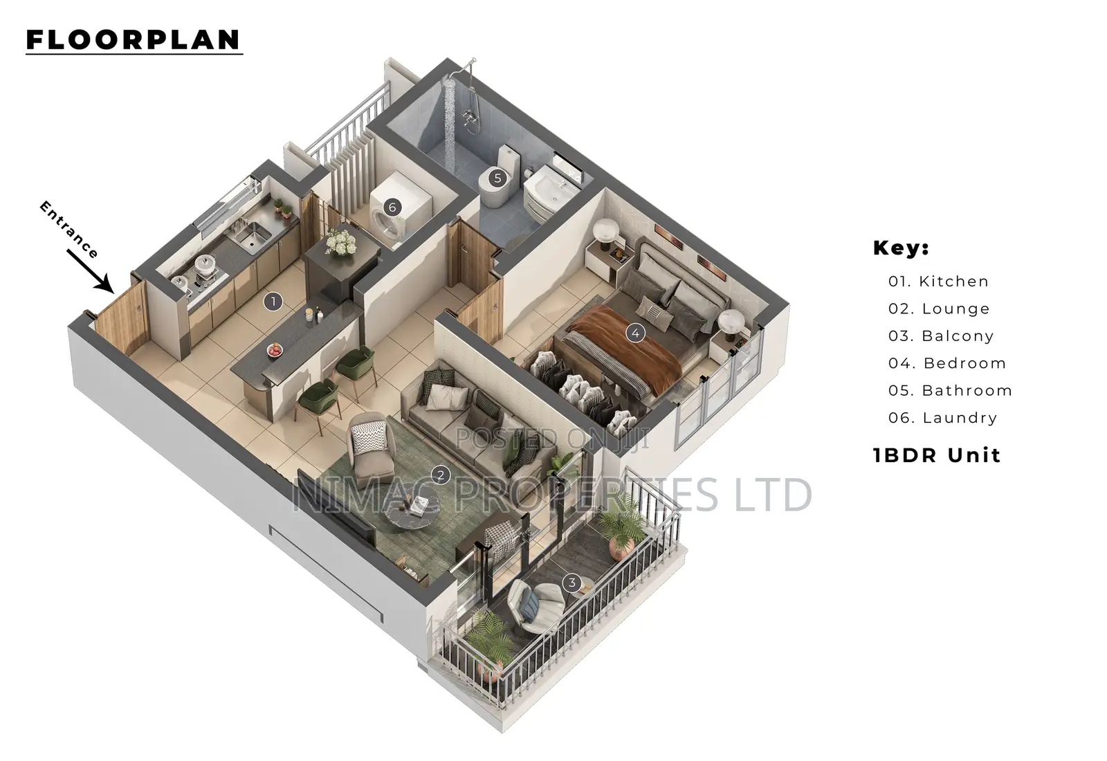 1bdrm Apartment in Ruaka for sale
